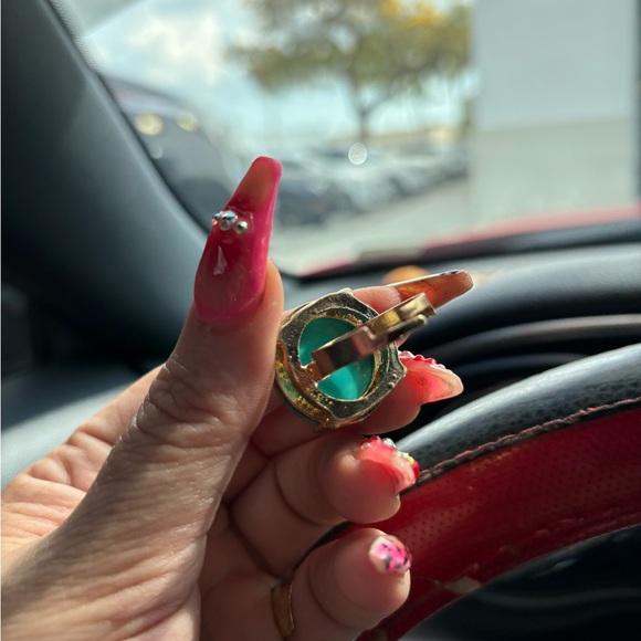 Vintage Turquoise and Gold Intricate Rings - Picture 5 of 7